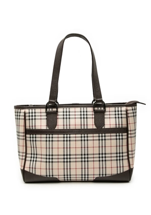 Burberry Pre-Owned 2000-2017 House Check Canvas tote bag - Neutrals