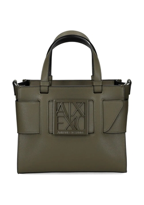Armani Exchange logo-detail tote bag - Green