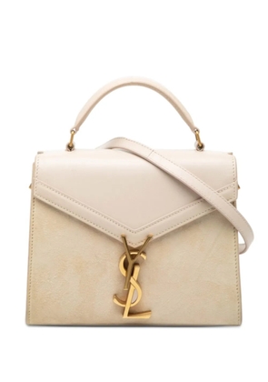 Saint Laurent Pre-Owned 2020 Mini Suede and Calfskin Cassandra Top Handle Bag satchel - Neutrals