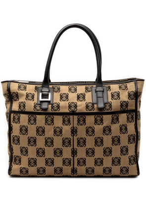 Loewe Pre-Owned 2004 Anagram Canvas Repeat tote bag - Neutrals
