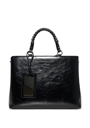John Richmond braided-handle tote bag - Black