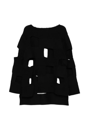 Comme des Garçons Homme Plus openwork design jumper - Black