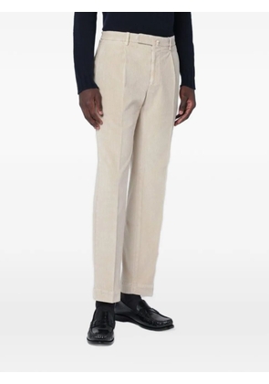 Santaniello corduroy-texture trousers - Neutrals