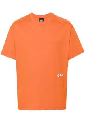 Omc logo-print cotton T-shirt - Orange