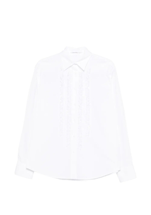 Ermanno Scervino ruffled-detail long-sleeve shirt - White