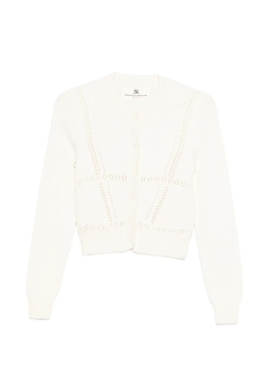 Ermanno Scervino open-stitch layered cardigan - Neutrals