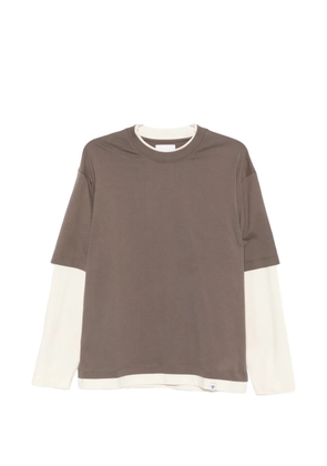 WOC Venezia layered long-sleeve T-shirt - Grey