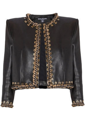 Balmain chain detailing jacket - Black