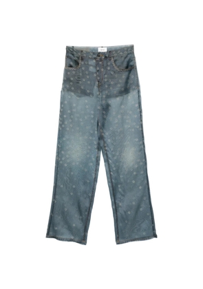 Haikure patterned bonnie denim - Blue
