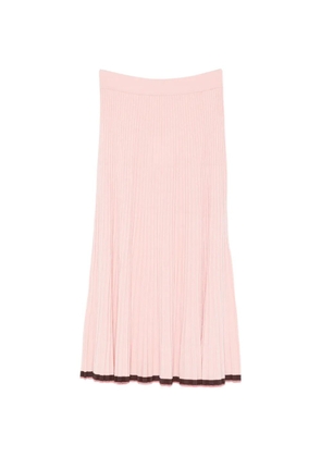 ZIMMERMANN contrast rib midi skirt - Pink