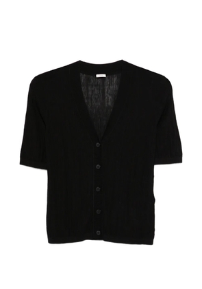 JOSEPH Sens crinkle ribbed cardigan - Black