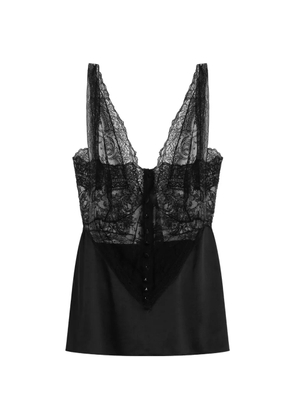 Dolce & Gabbana lace-detail top - Black