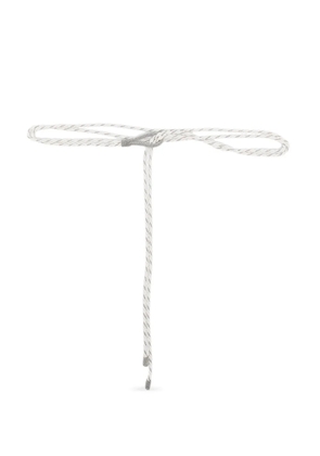 Peserico braided embellished belt - White