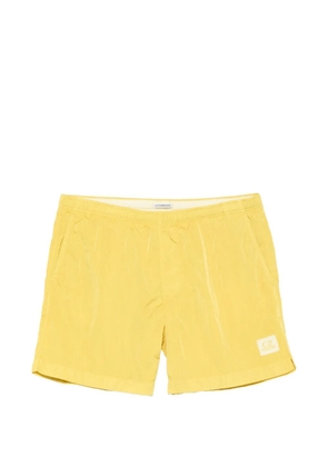 C.P. Company logo-patch swim shorts - Yellow