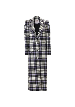Carolina Herrera plaid single-breasted coat - Black