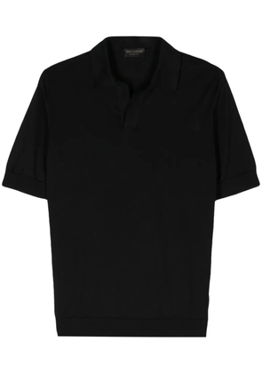 Dell'oglio short-sleeve cotton polo shirt - Black