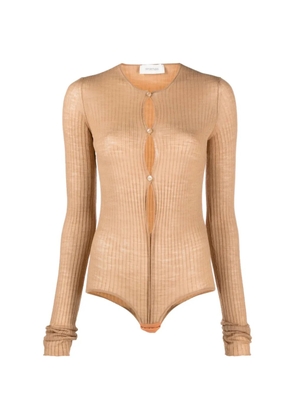 Sportmax buttoned bodysuit - Neutrals