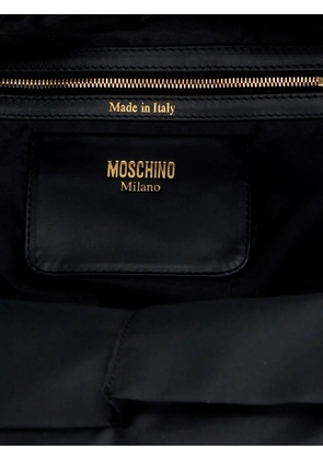 Love Moschino quilted hooded backpack - Blue