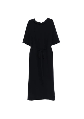 ASPESI silk crepe tie dress - Black