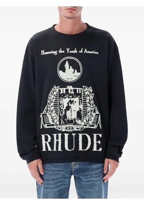 RHUDE long-sleeve T-shirt - Black