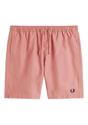 Fred Perry drawstring-waist swim shorts - Pink