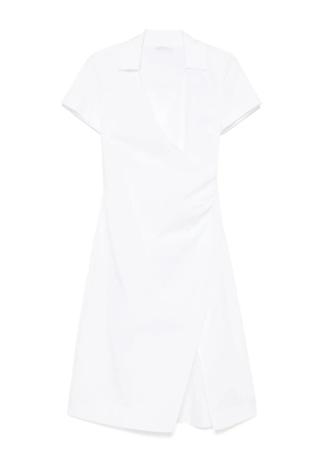 Patrizia Pepe crossover midi dress - White
