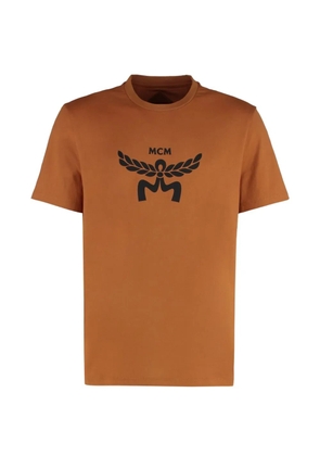 MCM logo-detail crew neck T-shirt - Brown