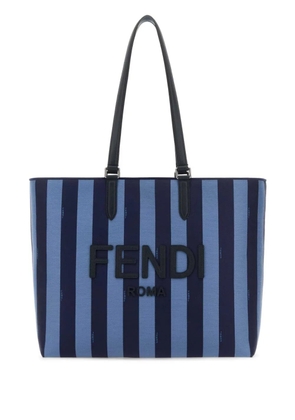 FENDI Pequin jacquard tote bag - Blue