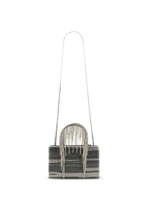 Kara crystal-tassel tote bag - Silver