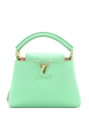 Louis Vuitton Pre-Owned Braided Chain Capucines Bag Taurillon Leather Mini crossbody bag - Green