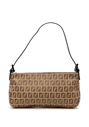 Fendi Pre-Owned 2000-2010 Zucchino Canvas Pochette shoulder bag - Brown