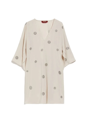 Max Mara Dumbo V-neck top - Neutrals