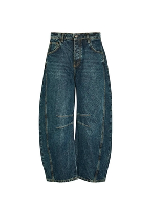 Free People panelled denim trousers - Blue
