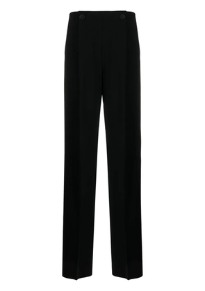 Max Mara satin-finish tailored wide-leg trousers - Black