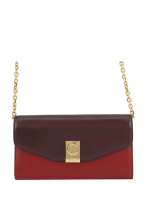 Celine Pre-Owned 2010-2026 Bicolor Leather C Bag Wallet On Chain crossbody bag - Red