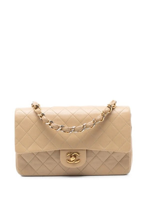 CHANEL Pre-Owned 1989-1991 Medium Classic Lambskin Single Flap handbag - Brown