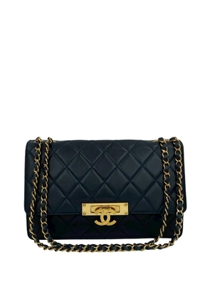 CHANEL Pre-Owned 2014 Quilted Lambskin Golden Class Flap shoulder bag - Blue