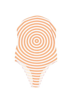 Jean Paul Gaultier striped swimsuit - Orange