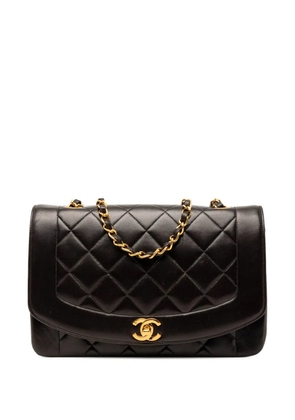 CHANEL Pre-Owned 1991-1994 Medium Lambskin Diana Flap crossbody bag - Black