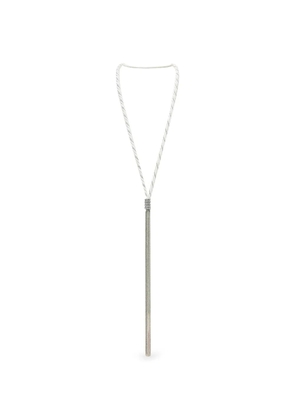 Peserico Punto Luce chain tassel necklace - Silver