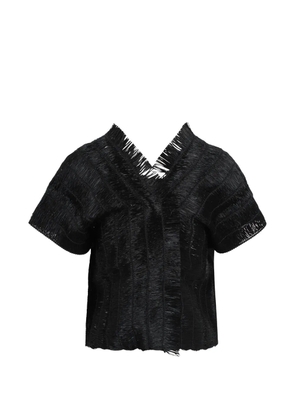 PierAntonioGaspari fringed jacket - Black