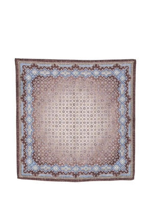 Dell'oglio Tokio floral-print scarf - Brown