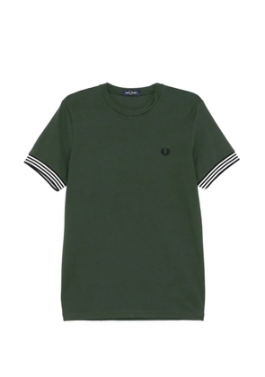 Fred Perry striped cuff logo T-shirt - Green