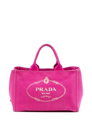Prada Pre-Owned 2013-2025 Canvas Canapa Logo satchel - Pink