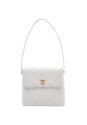CHANEL Pre-Owned 1997-1999 CC turn-lock shoulder bag - White