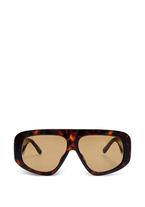 Linda Farrow geometric sunglasses - Brown
