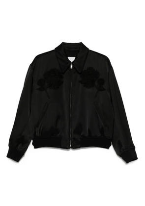 Jil Sander duchess-satin jacket - Black