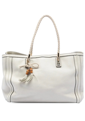 Gucci Pre-Owned 2016-2026 Medium Leather Bella tote bag - White