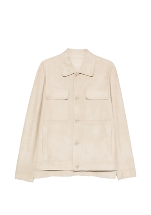 Salvatore Santoro suede shirt - Neutrals