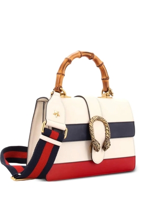 Gucci Pre-Owned Dionysus Bamboo Top Handle Bag Colorblock Leather Medium satchel - Neutrals